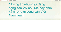 Desktop Screenshot of conghoaxahoichunghiavietnam.blogspot.com