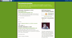 Desktop Screenshot of documentaryinsider.blogspot.com