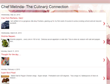 Tablet Screenshot of chefmelindap.blogspot.com