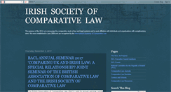 Desktop Screenshot of irishsocietyofcomparativelaw.blogspot.com