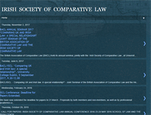 Tablet Screenshot of irishsocietyofcomparativelaw.blogspot.com