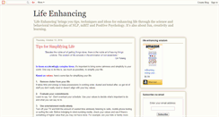 Desktop Screenshot of enhancingmylife.blogspot.com