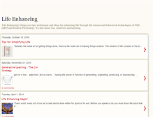 Tablet Screenshot of enhancingmylife.blogspot.com