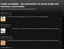 Tablet Screenshot of mediasociability.blogspot.com