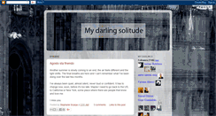 Desktop Screenshot of mydarlingsolitude.blogspot.com