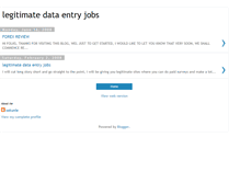 Tablet Screenshot of legitdataentryjobs.blogspot.com