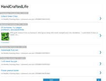 Tablet Screenshot of handcraftedlife.blogspot.com