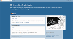 Desktop Screenshot of levymath7.blogspot.com