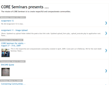 Tablet Screenshot of coreseminars.blogspot.com