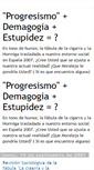 Mobile Screenshot of progresismoydemagogia.blogspot.com