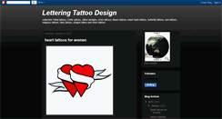Desktop Screenshot of letteringtattoodesign.blogspot.com