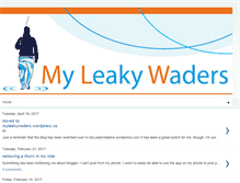 Tablet Screenshot of myleakywaders.blogspot.com