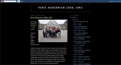 Desktop Screenshot of parismodernism2008.blogspot.com