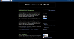 Desktop Screenshot of mobilespecialtygroup.blogspot.com