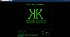 Desktop Screenshot of kesslerskreatures.blogspot.com