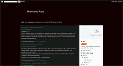 Desktop Screenshot of mimundoraro-kiarras.blogspot.com