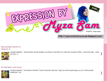 Tablet Screenshot of expressionbymyzasam.blogspot.com