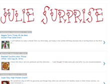 Tablet Screenshot of juliesurprise.blogspot.com