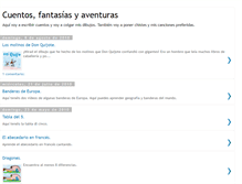 Tablet Screenshot of cuentosfantasiasyaventuras.blogspot.com