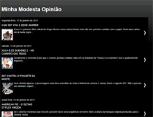 Tablet Screenshot of minhamodestaopiniao.blogspot.com