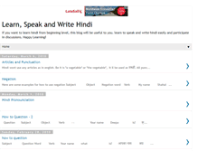 Tablet Screenshot of learnspeak-hindi.blogspot.com