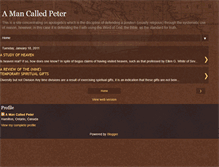 Tablet Screenshot of amannamedpeter.blogspot.com