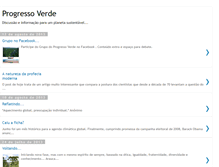 Tablet Screenshot of progressoverde.blogspot.com