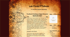 Desktop Screenshot of labfisikaittelkom.blogspot.com