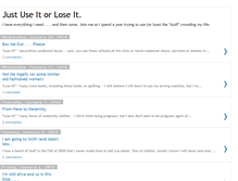 Tablet Screenshot of justuseitorloseit.blogspot.com