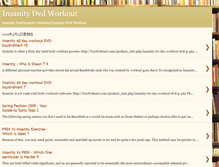 Tablet Screenshot of insanity-dvd-workout.blogspot.com