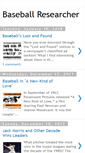 Mobile Screenshot of baseballresearcher.blogspot.com