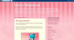 Desktop Screenshot of hilos-e-hilanderas.blogspot.com