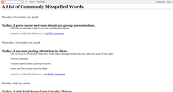 Desktop Screenshot of commonlymisspelled.blogspot.com