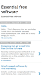 Mobile Screenshot of essentialfreesoftware.blogspot.com
