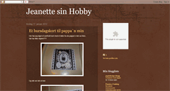 Desktop Screenshot of jeanettesinhobby.blogspot.com