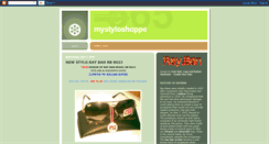 Desktop Screenshot of mystyloshoppe.blogspot.com