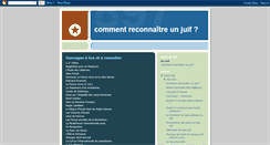 Desktop Screenshot of comment-reconnaitre-juif.blogspot.com