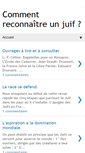 Mobile Screenshot of comment-reconnaitre-juif.blogspot.com