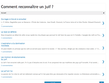 Tablet Screenshot of comment-reconnaitre-juif.blogspot.com