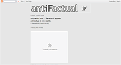 Desktop Screenshot of antifactual.blogspot.com