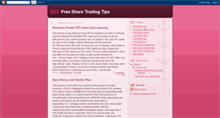 Desktop Screenshot of freesharetradingtips.blogspot.com
