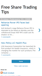 Mobile Screenshot of freesharetradingtips.blogspot.com