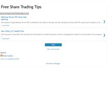 Tablet Screenshot of freesharetradingtips.blogspot.com