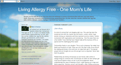 Desktop Screenshot of livingallergyfree.blogspot.com