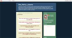 Desktop Screenshot of diospatriaomuerte.blogspot.com