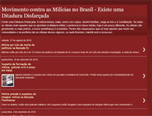 Tablet Screenshot of movimentocontraasmiliciasnobrasil.blogspot.com