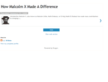 Tablet Screenshot of malcolmxmakeadifferenceproject.blogspot.com