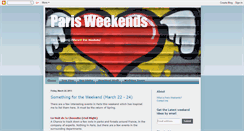 Desktop Screenshot of parisweekends.blogspot.com