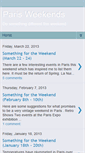 Mobile Screenshot of parisweekends.blogspot.com