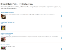 Tablet Screenshot of kreasikainfelt-ivycollection.blogspot.com